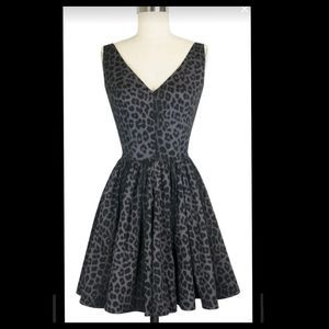 "SOLD* trashy diva smoke leopard mini ballerina dress